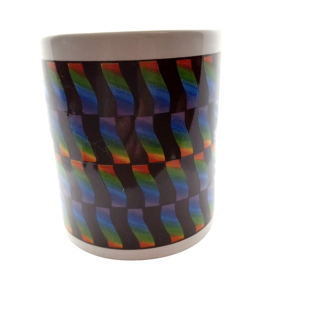 Hersheys Krackel Mug Retro Cartoon Design Rainbow Background 1999 Vintage - Picture 2 of 7